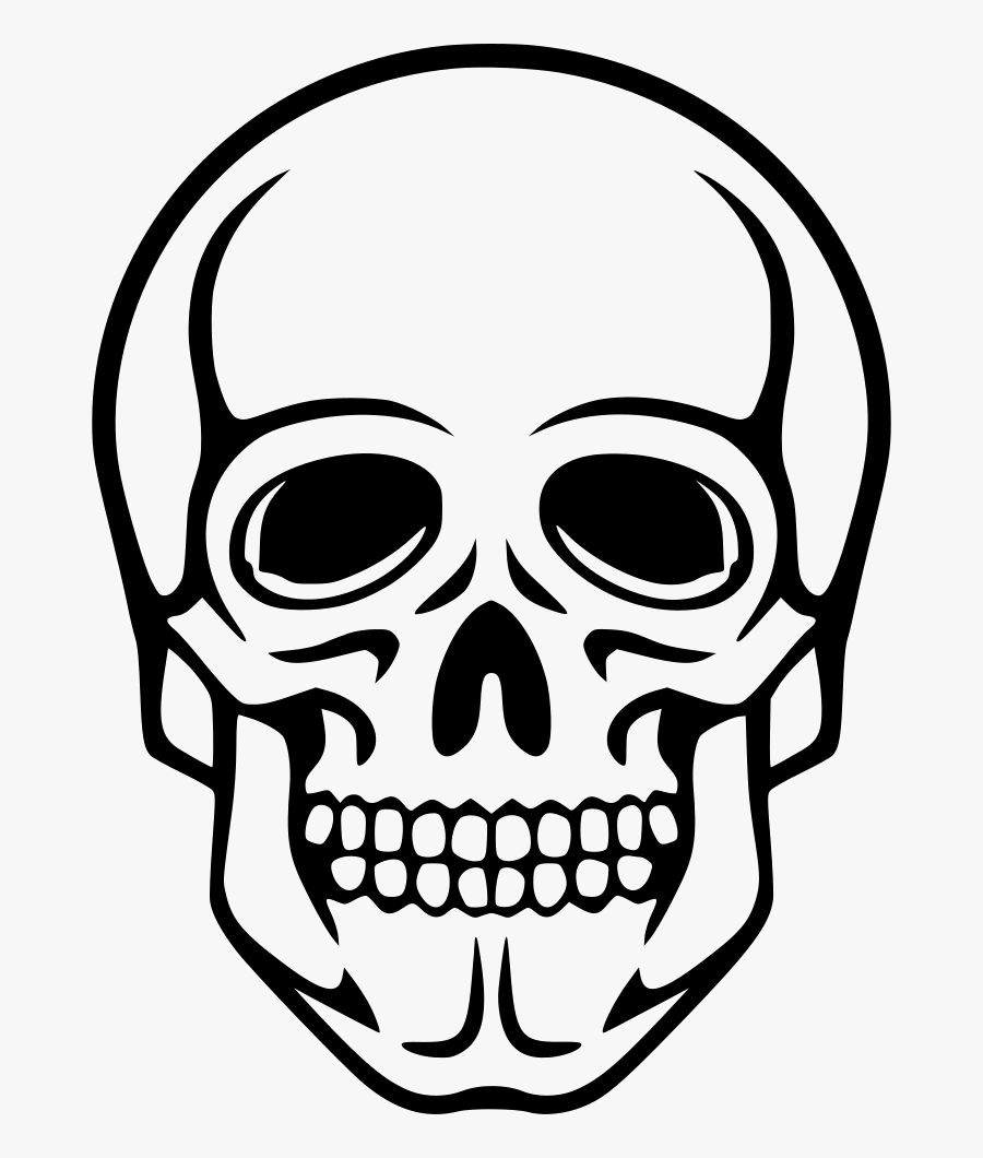 Png File Skeleton- - Drawing Of Death Skull, Transparent Clipart
