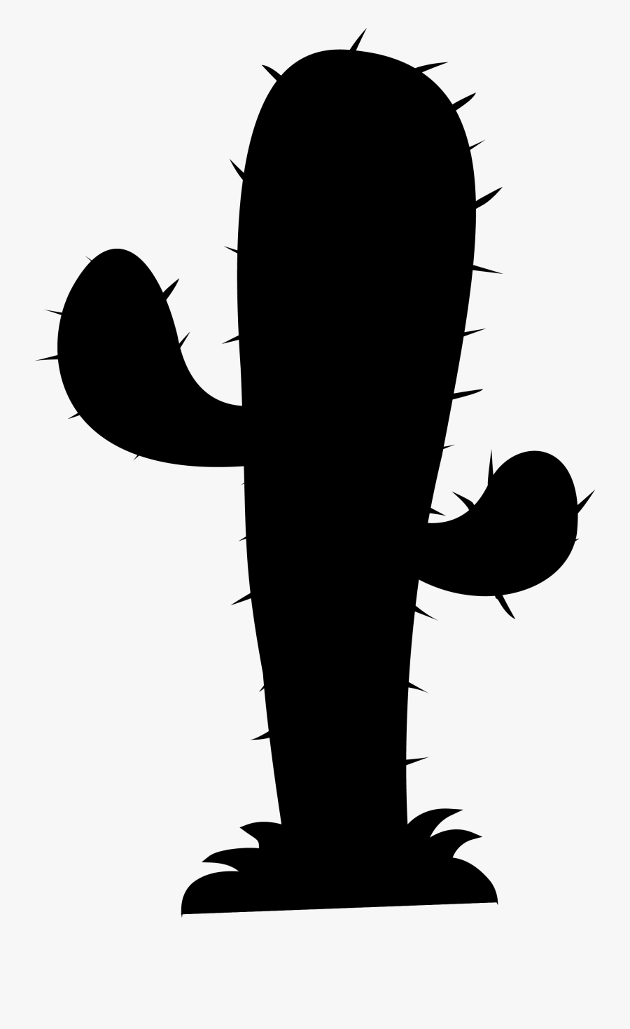 Clip Art Finger Silhouette Flowering Plant Line - Cactus Silhouette Clip Art, Transparent Clipart