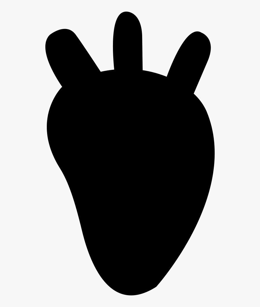 Heart Silhouette Png, Transparent Clipart