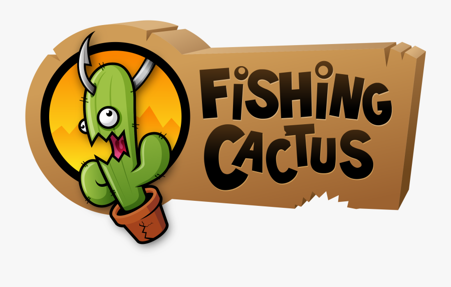 Logo - Fishing Cactus Logo, Transparent Clipart