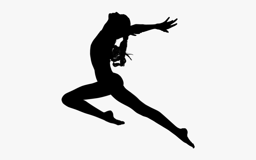 Gymnastics Silhouette, Transparent Clipart
