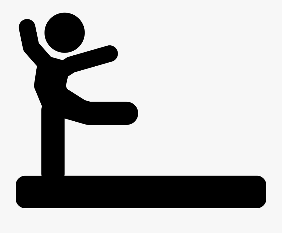 Individual Gym Practice Black Silhouette Posture Of - Icons Practice, Transparent Clipart
