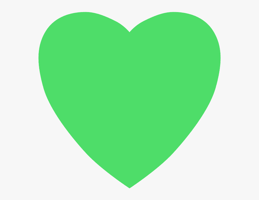 รูป หัวใจ สี เขียว, Transparent Clipart