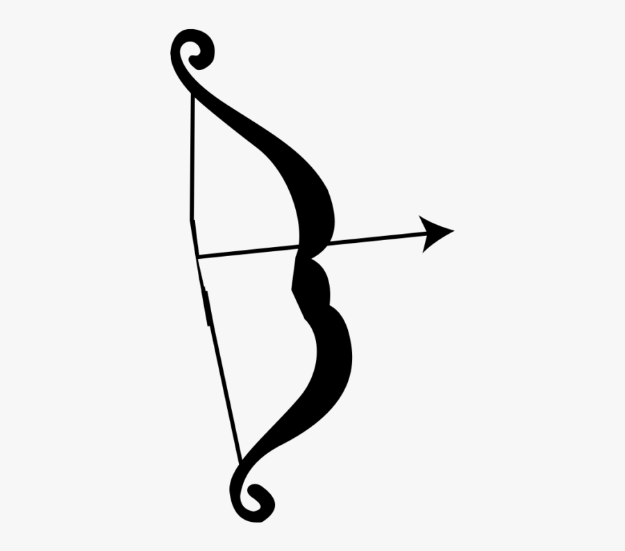 Arrow And Bow Png Silhouette Transparent - Bow And Arrow Png, Transparent Clipart