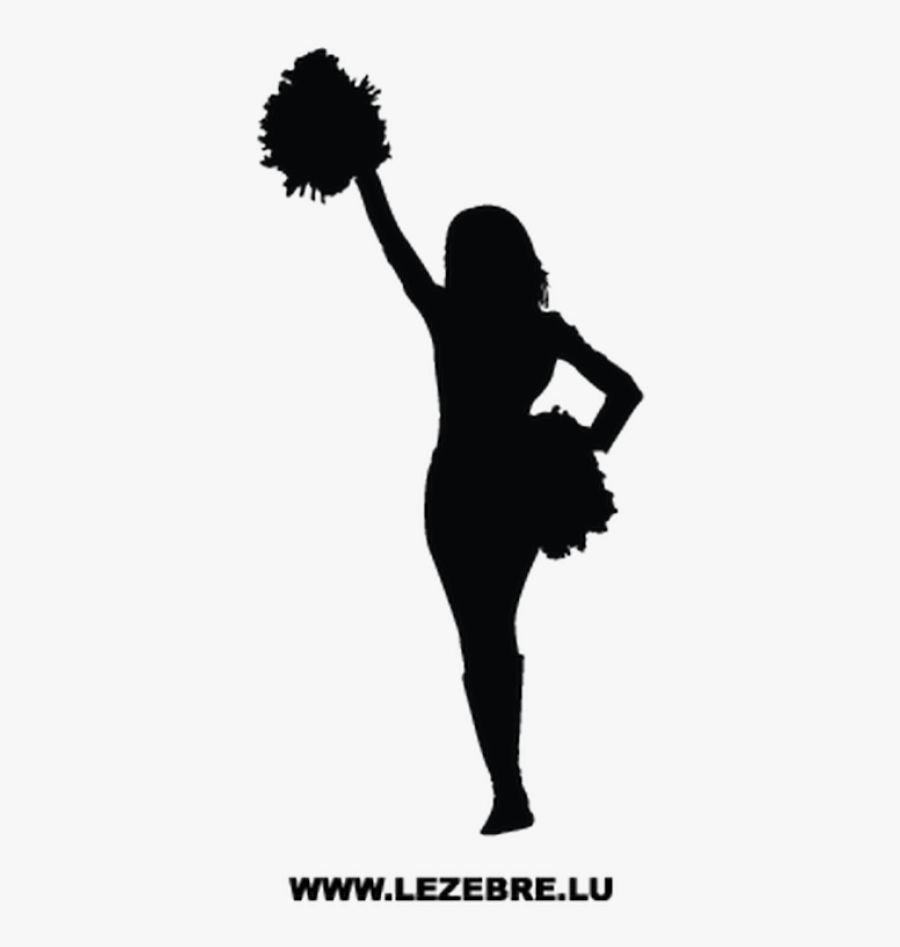 Transparent Background Cheerleader Silhouette Png, Transparent Clipart