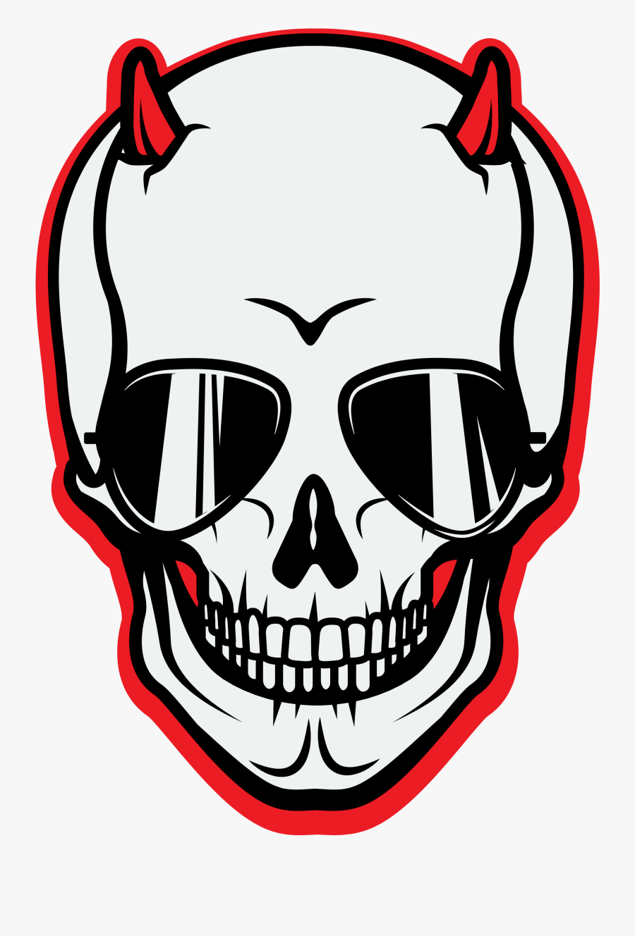 Bone - Skull, Transparent Clipart