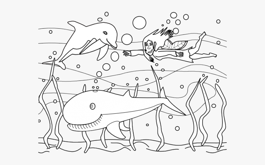 Colouring Page Clipart Black And White, Transparent Clipart