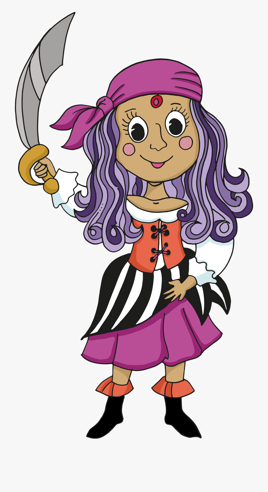 Clip Art Pirate Free - Pirates Of The Caribbean Hd Clip Art, Transparent Clipart