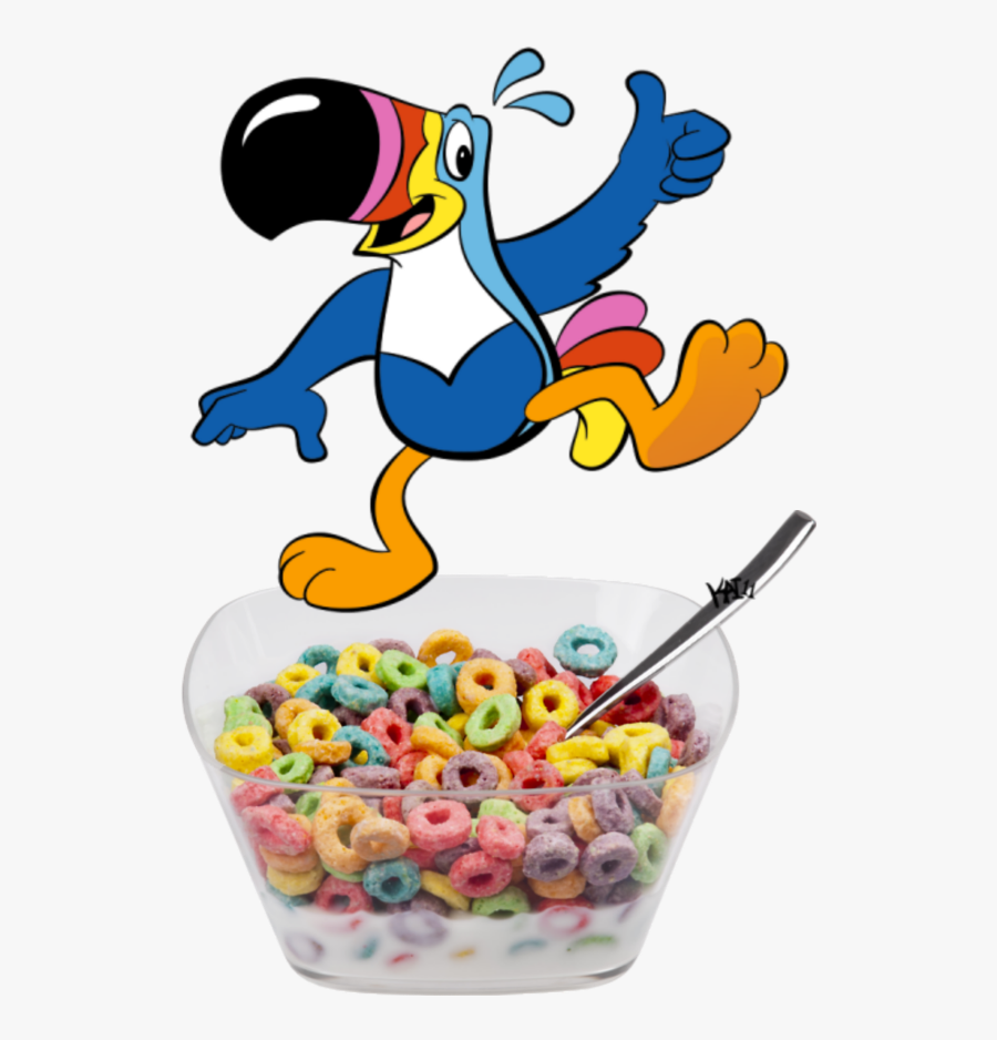 #fruitloops #sccereal #cereal #colorful #birds #breakfast - Froot Loops Bird, Transparent Clipart