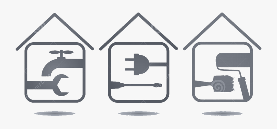 Clipart Houses Renovations - Home Repair Service Icon, Transparent Clipart