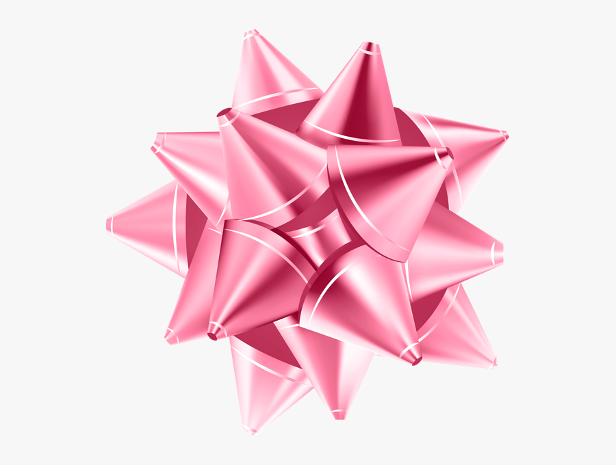 Gift Bow Png - Pink Bow Gift Png, Transparent Clipart