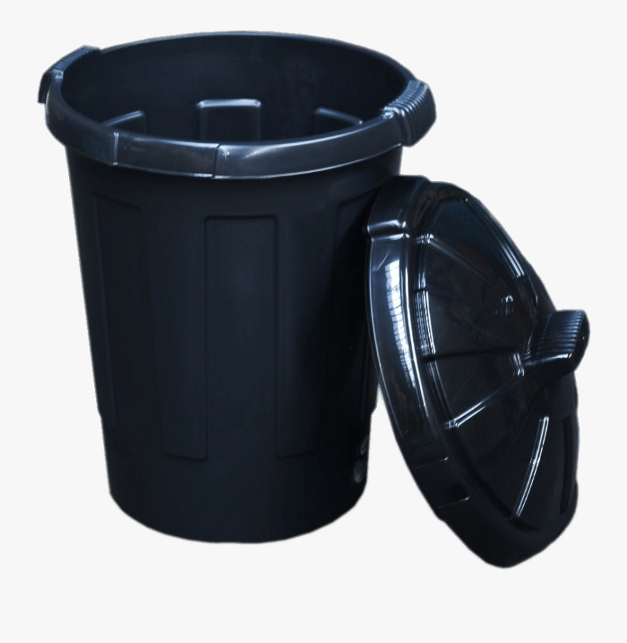 Bin Refuse Black Open - 80 Litre Bin, Transparent Clipart