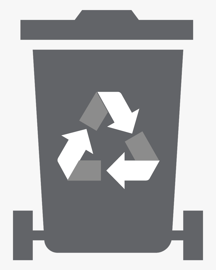 Recycle Symbol Black Background, Transparent Clipart