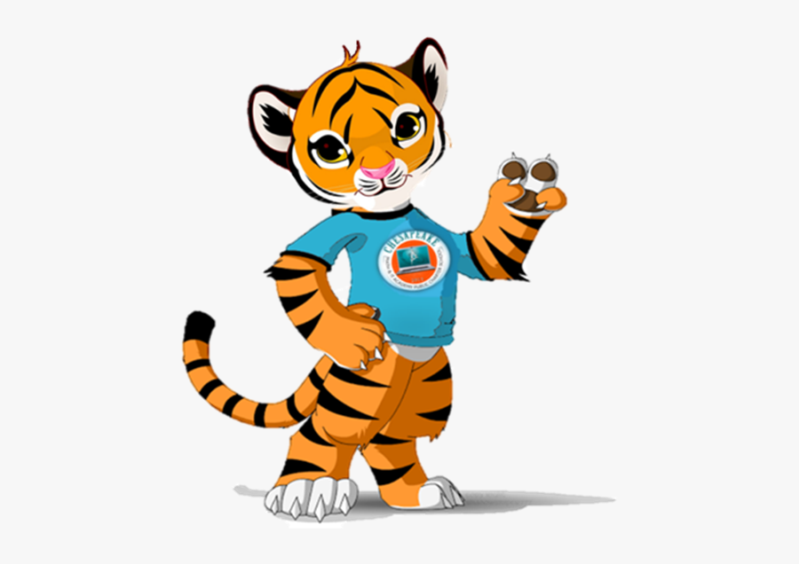 Cute Cartoon Tiger Cub, Transparent Clipart