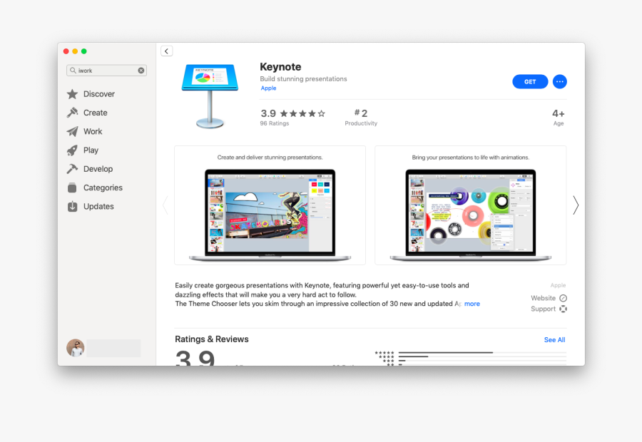 Iwork Mac App Store - Keynote, Transparent Clipart