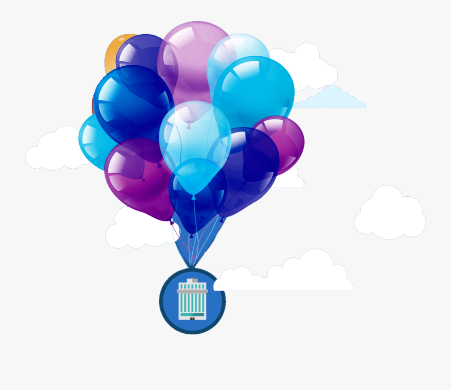 Globos De Cumpleaños Con Fondo Blanco, Transparent Clipart