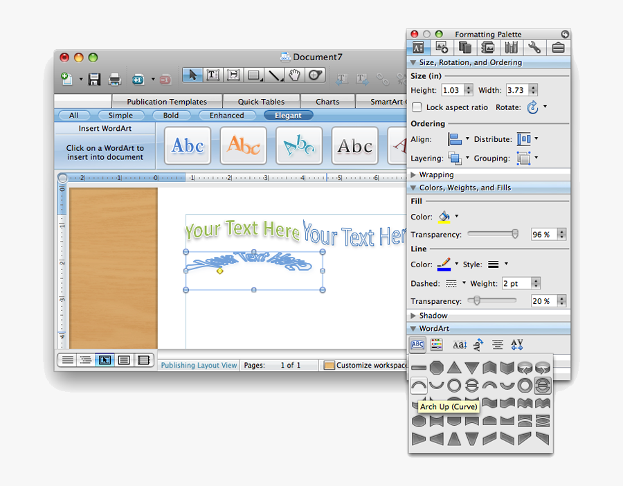 Word - Wordart In Pages, Transparent Clipart