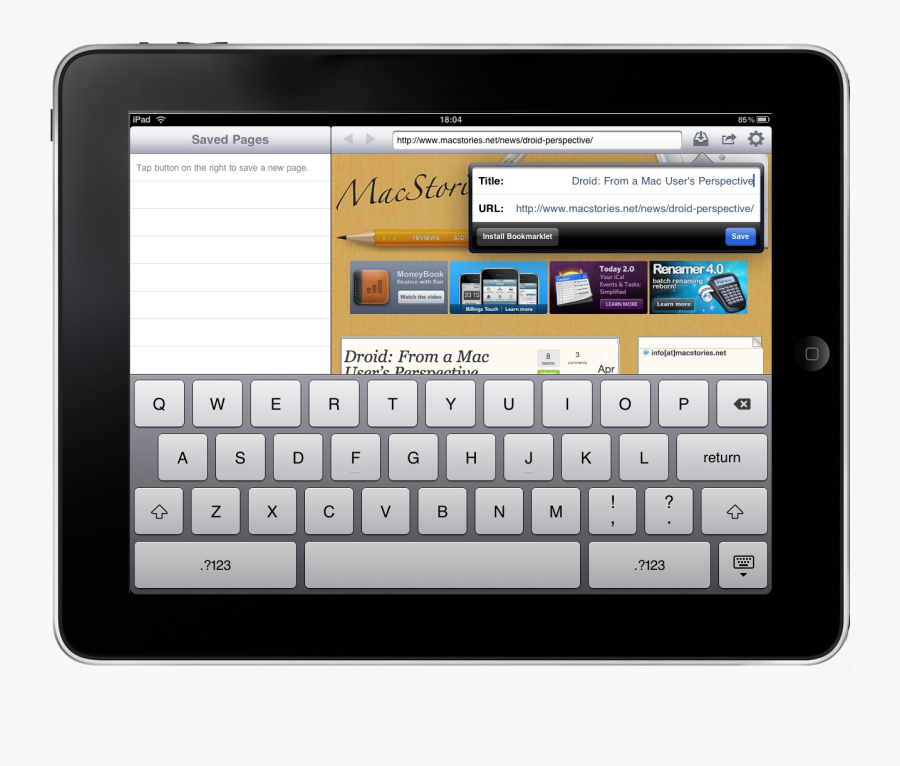 Ipad Write, Transparent Clipart