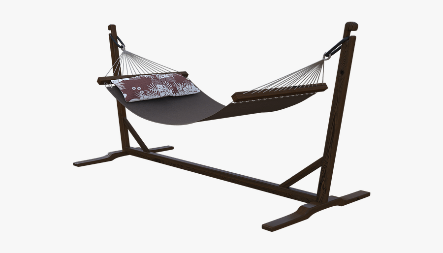 A Metal Hammock Stand Sits On A Beach - Soportes Para Colgar Hamacas, Transparent Clipart