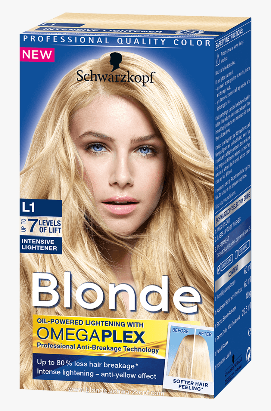 Blonde Lighteners L1 Intensive Lightener - Nordic Blonde Schwarzkopf, Transparent Clipart
