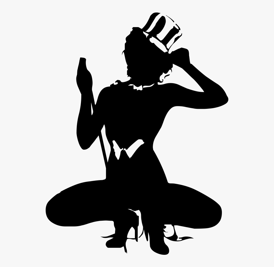 Silhouette Female Woman - Silouette, Transparent Clipart