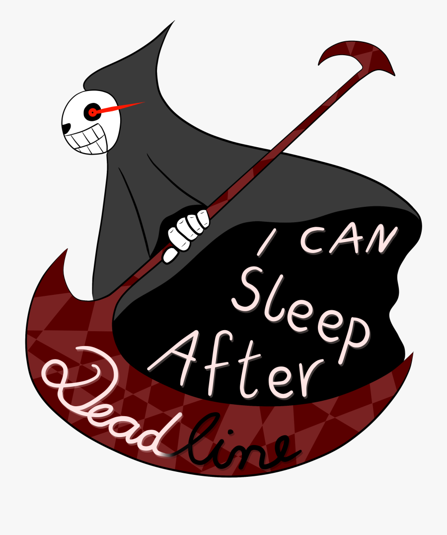 I Can Sleep After Deadline - Illustration, Transparent Clipart