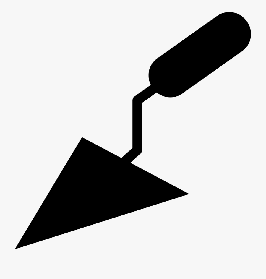 Triangular Small Shovel Tool For Construction - Construction Tool Icon Png, Transparent Clipart