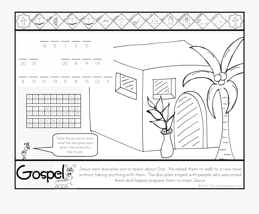 Jesus Sends Out The 72 Craft, Transparent Clipart