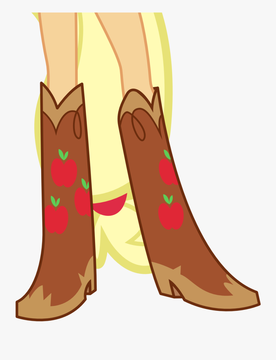 Image Applejack S Png - Applejack Equestria Girls Boots, Transparent Clipart