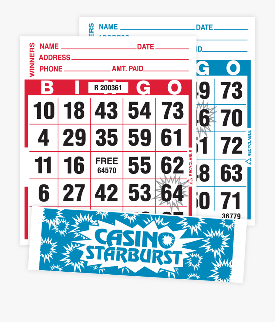 Bingo Cards, Transparent Clipart