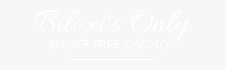 Biloxi"s Only Smoke Free Casino - Johns Hopkins White Logo, Transparent Clipart