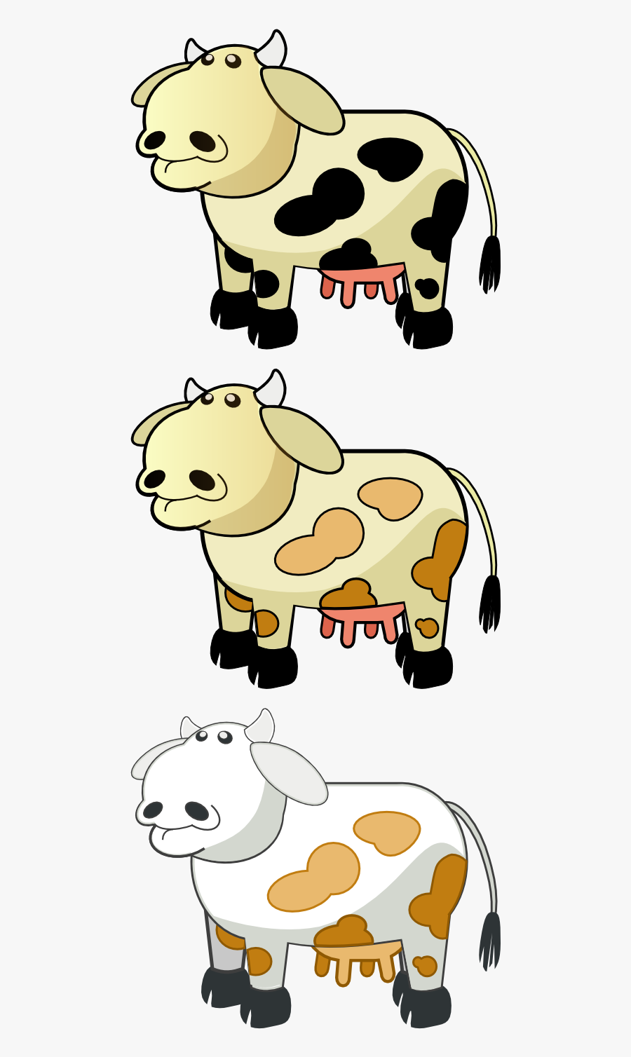 Ufo Clipart Cow - Cow Colored, Transparent Clipart