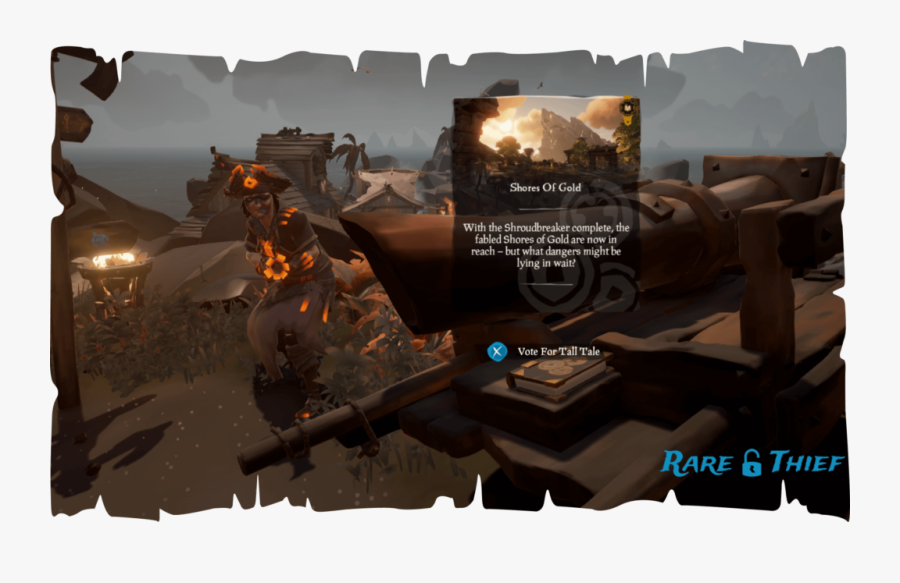 The Shores Of Gold Tall Tale - Morningstar Sea Of Thieves, Transparent Clipart