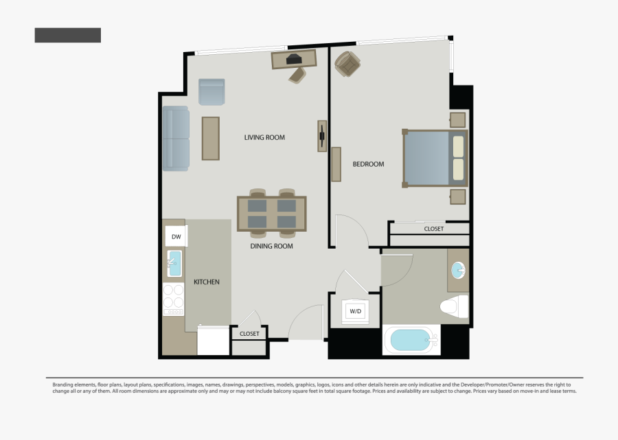 Clip Art Mosso Apartments - Mosso Townhome Floor Plan, Transparent Clipart