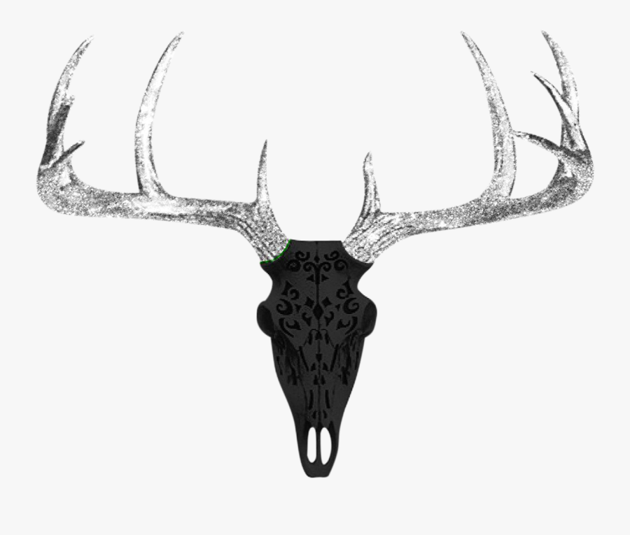 Clip Art Glitter Deer Head - Wall Charmers, Transparent Clipart