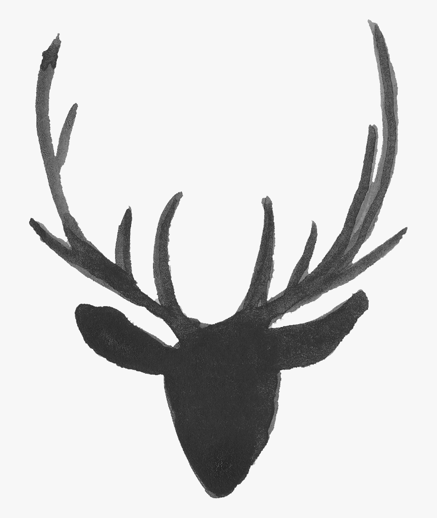 Reindeer Antler Moose Portable Network Graphics - Watercolor Deer Silhouette, Transparent Clipart