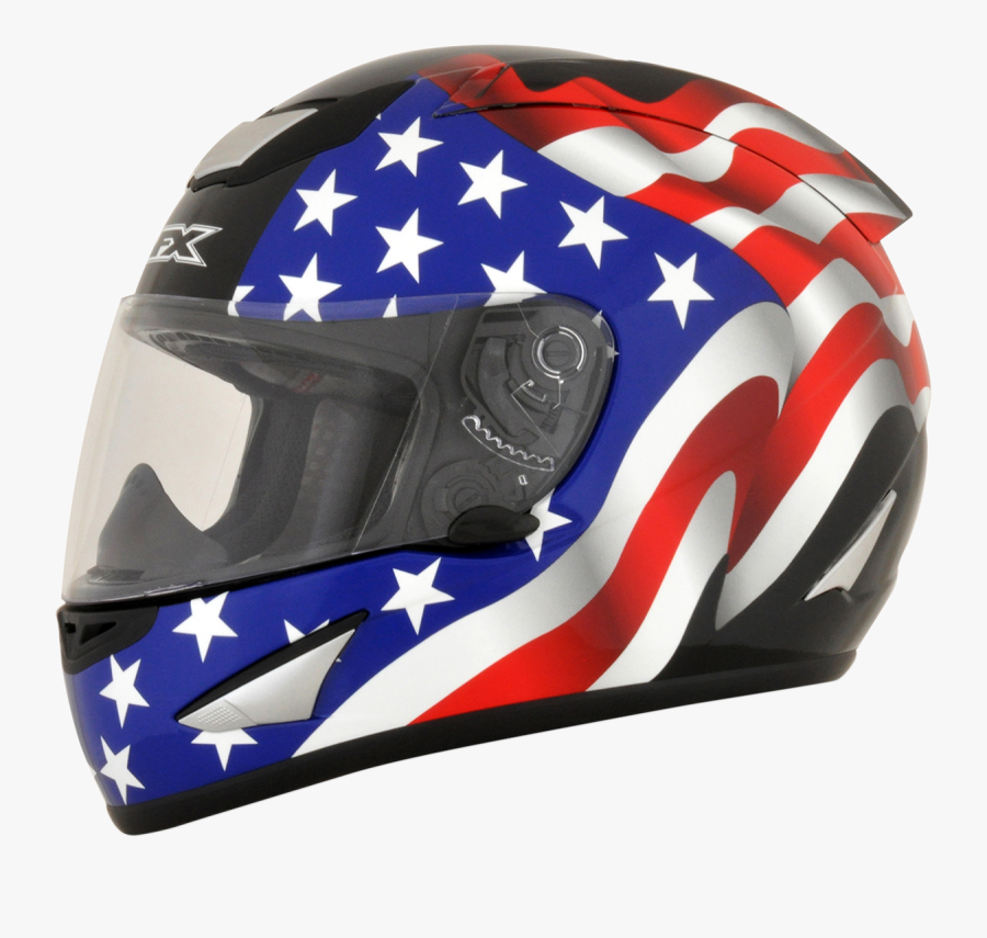 Rebel Flag Motorcycle Helmet Full Face Carnmotors Com - Helmet Afx Fx 95 Flag, Transparent Clipart
