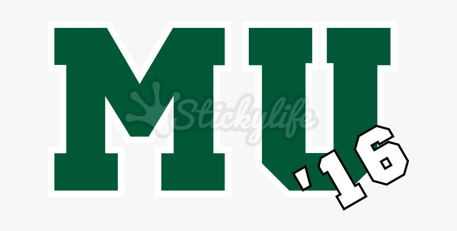 Vinyl Mu Monogram - Smu Mustangs, Transparent Clipart