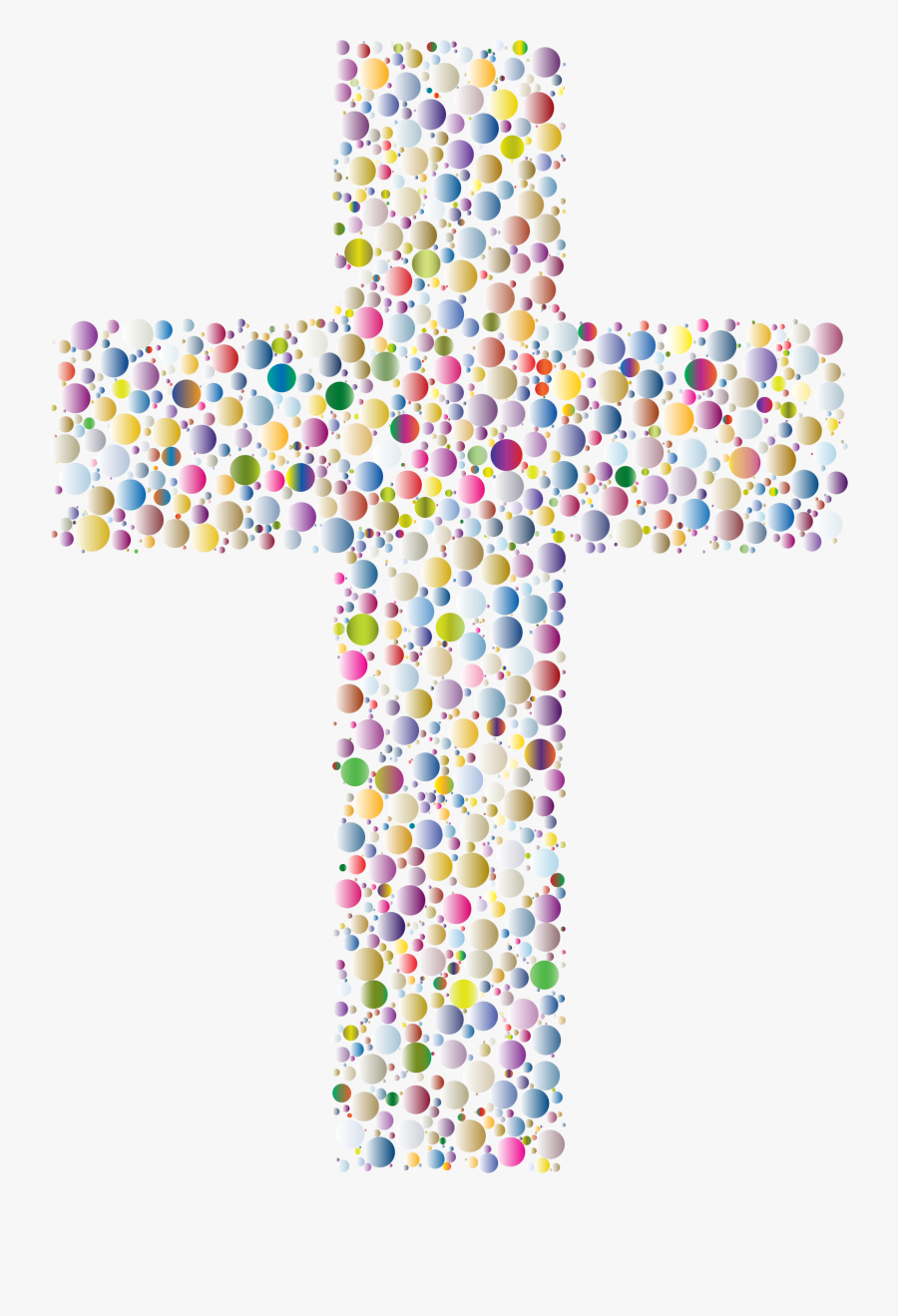 Symmetry,body Jewelry,cross - Transparent Colorful Cross Png, Transparent Clipart
