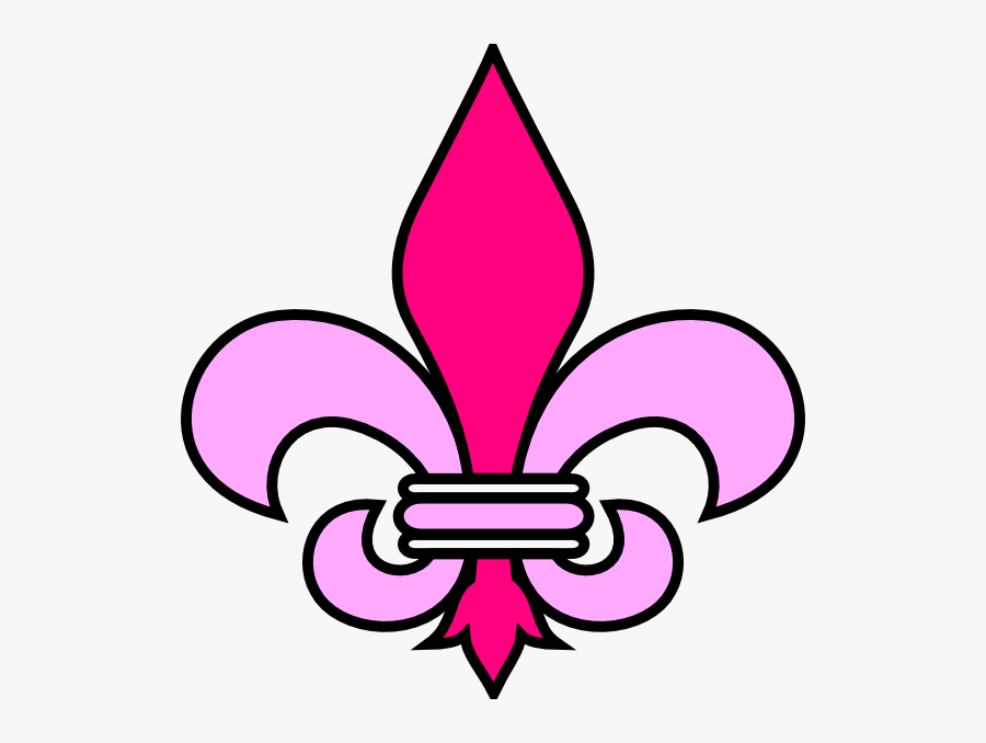 Transparent Fleur De Lis Border Png - Flor De Lis Red, Transparent Clipart