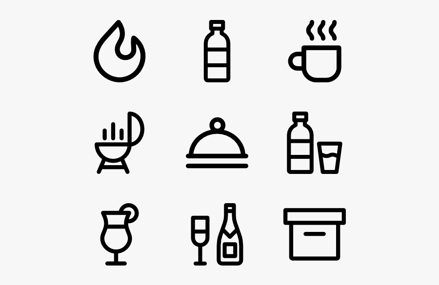 Kitchen - Chinese New Year Outline, Transparent Clipart