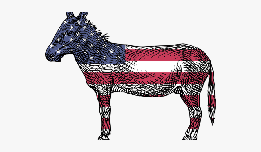 Democrat Donkey Transparent Background, Transparent Clipart