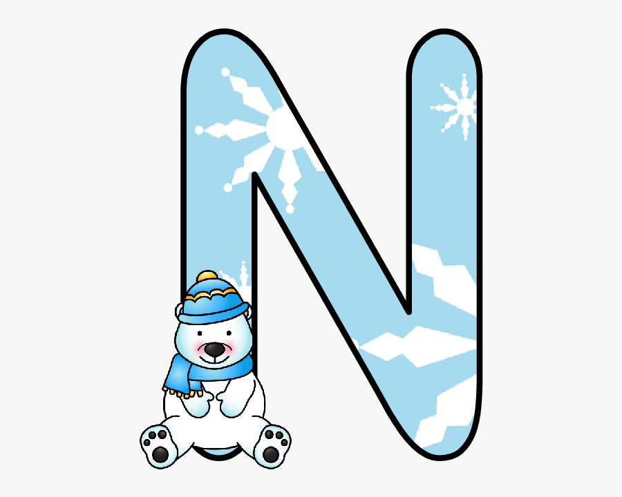 Ch B *✿* Alfabeto Winter De Kid Sparkz - Alphabet, Transparent Clipart