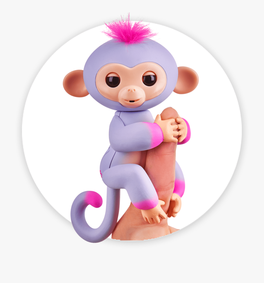 Fingerlings Monkey 2tone Ombre Sydney - Fingerling Monkey Pink Glitter, Transparent Clipart