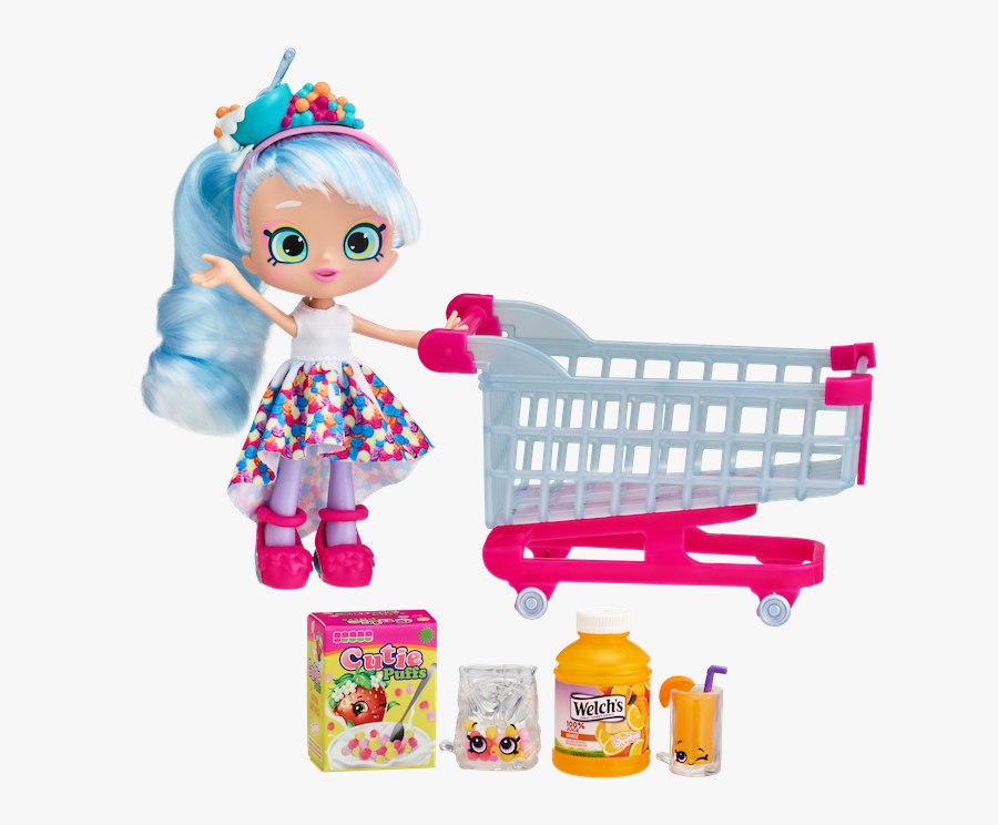 57465 Spk S12 Chrissy Puffs Shp Cart O2 Fep - Shopkins Season 12 Real Littles, Transparent Clipart