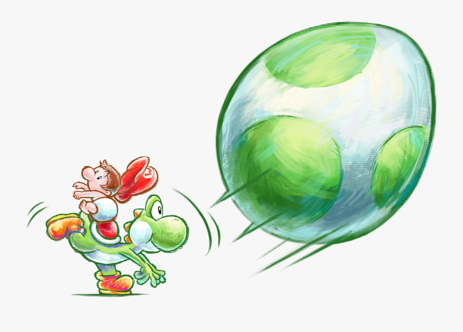 Yoshi's New Island Eggdozers, Transparent Clipart