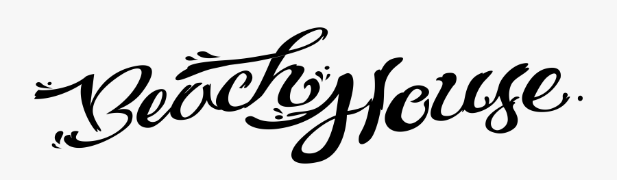 Custom Vehicle Wraps - Beach House Lettering, Transparent Clipart