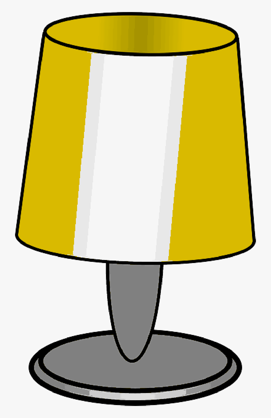 Clip Art Table Bedside Public Domain - Lamp Clipart, Transparent Clipart