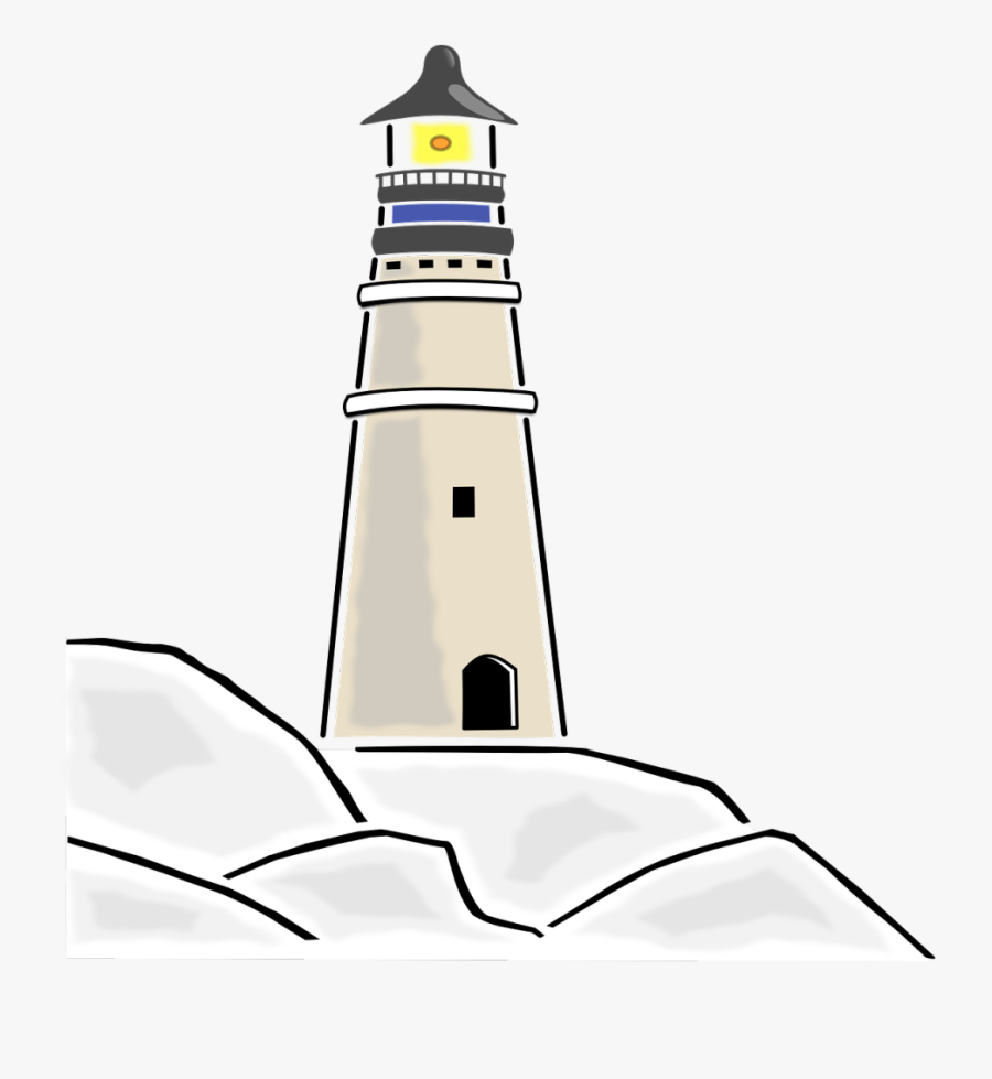 Transparent Lighthouse Rock Clipart - Transparent Lighthouse Clipart, Transparent Clipart