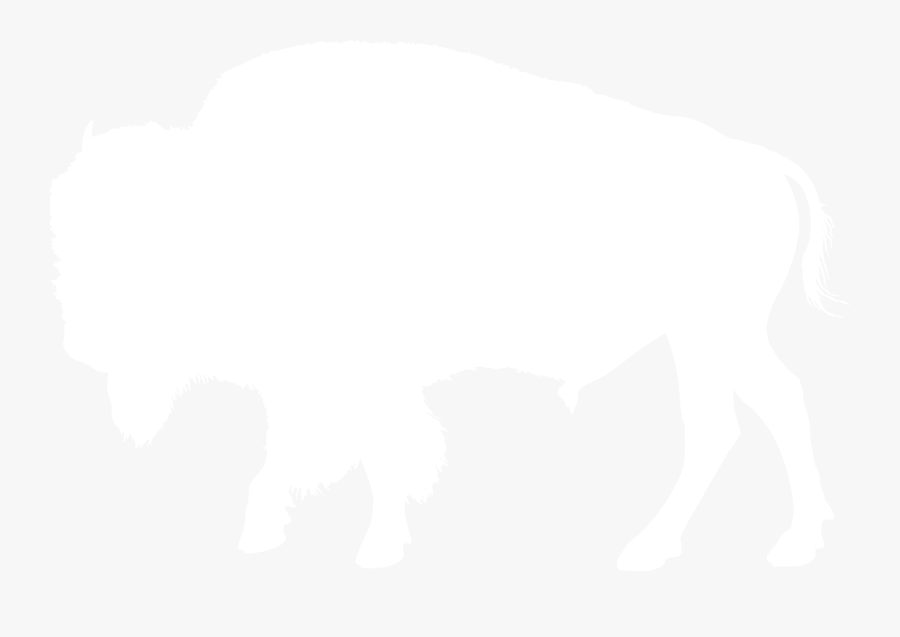 Bison Clipart Black And White - Bison Black And White Outline, Transparent Clipart